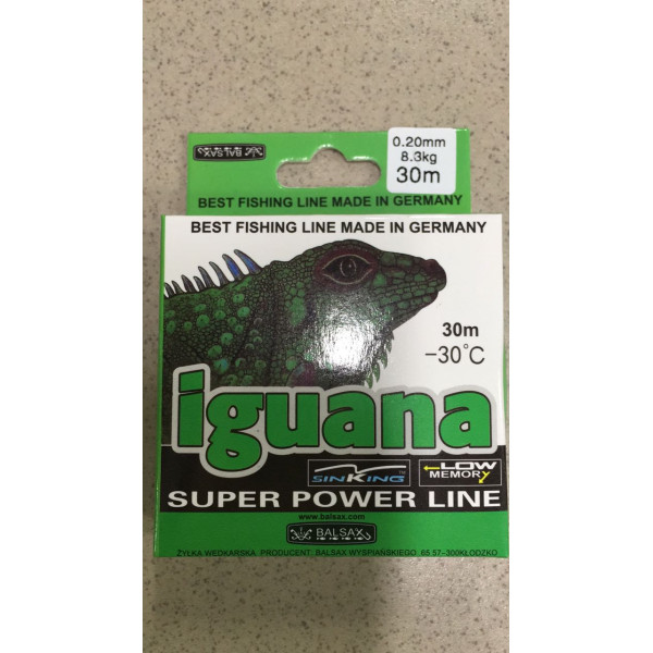 Леска зимняя Iguana -30C 30 м. 0,08 мм в Южноуральске