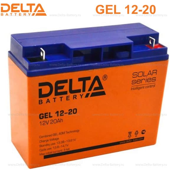 Аккумуляторная батарея Delta GEL 12-20 (12V / 20Ah) в Южноуральске