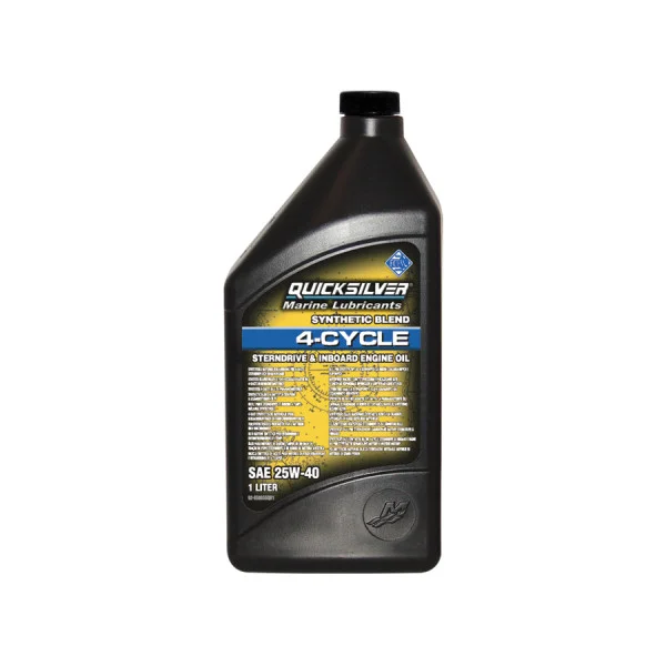 Масло Quicksilver Sterndrive & Inboard 4-stroke 25W-40 synthetic blend 1л 92-8M0086226 в Южноуральске